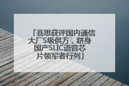 赛思获评国内通信大厂S级供方，跻身国产SLIC语音芯片领军者行列