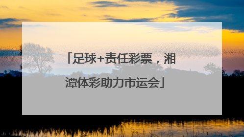 足球+责任彩票，湘潭体彩助力市运会