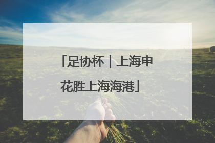 足协杯｜上海申花胜上海海港