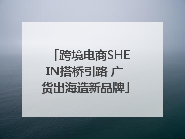 跨境电商SHEIN搭桥引路 广货出海造新品牌