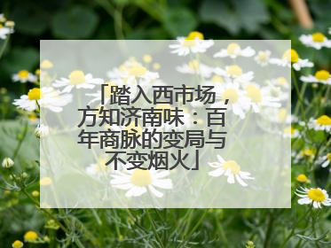 踏入西市场，方知济南味：百年商脉的变局与不变烟火