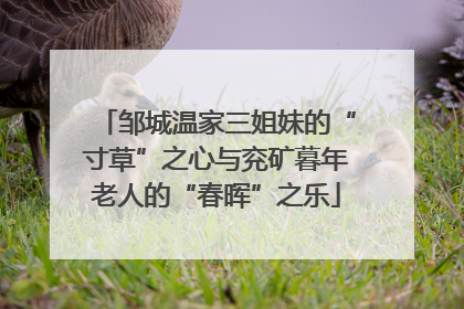 邹城温家三姐妹的“寸草”之心与兖矿暮年老人的“春晖”之乐