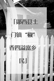 郧西县土门镇“椒”香四溢富乡民