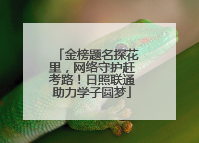 金榜题名探花里，网络守护赶考路！日照联通助力学子圆梦