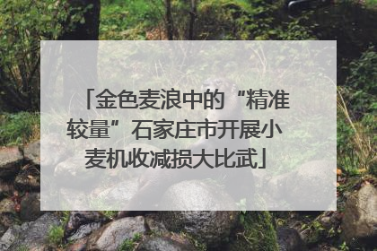 金色麦浪中的“精准较量”石家庄市开展小麦机收减损大比武