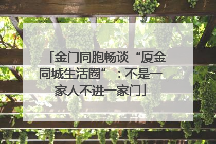 金门同胞畅谈“厦金同城生活圈”：不是一家人不进一家门