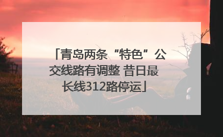 青岛两条“特色”公交线路有调整 昔日最长线312路停运