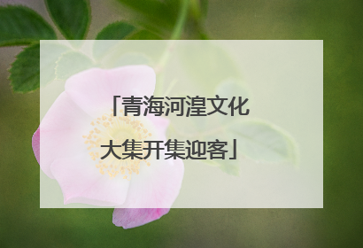 青海河湟文化大集开集迎客