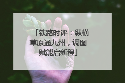 铁路时评：纵横草原通九州，调图赋能启新程