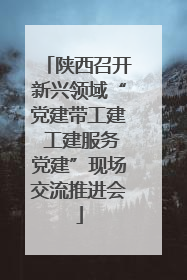 陕西召开新兴领域“党建带工建 工建服务党建”现场交流推进会