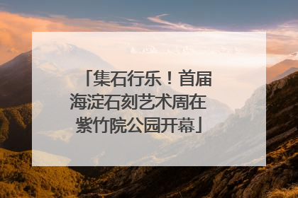 集石行乐！首届海淀石刻艺术周在紫竹院公园开幕