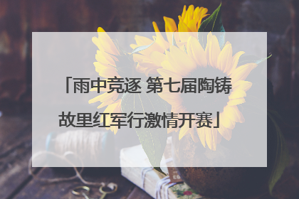 雨中竞逐 第七届陶铸故里红军行激情开赛