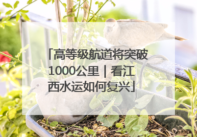 高等级航道将突破1000公里｜看江西水运如何复兴