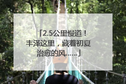 2.5公里慢道！丰泽这里，藏着初夏治愈的风……