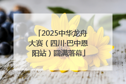 2025中华龙舟大赛（四川·巴中恩阳站）圆满落幕