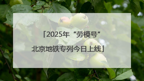 2025年“劳模号”北京地铁专列今日上线