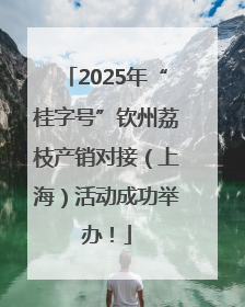 2025年“桂字号”钦州荔枝产销对接（上海）活动成功举办！