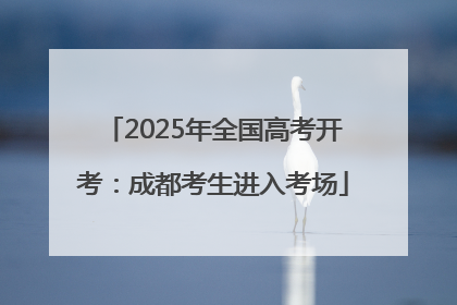 2025年全国高考开考：成都考生进入考场