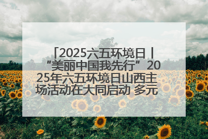 2025六五环境日丨“美丽中国我先行”2025年六五环境日山西主场活动在大同启动 多元形式绘就生态画卷