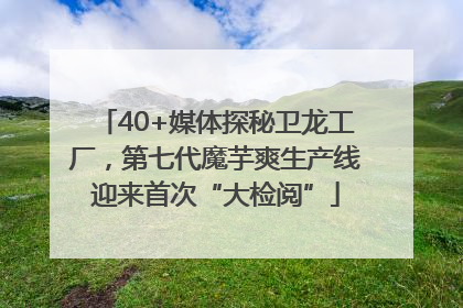 40+媒体探秘卫龙工厂，第七代魔芋爽生产线迎来首次“大检阅”