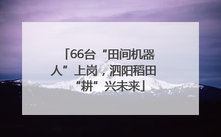 66台“田间机器人”上岗，泗阳稻田“耕”兴未来