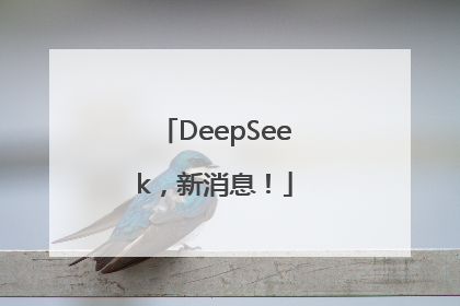 DeepSeek，新消息！